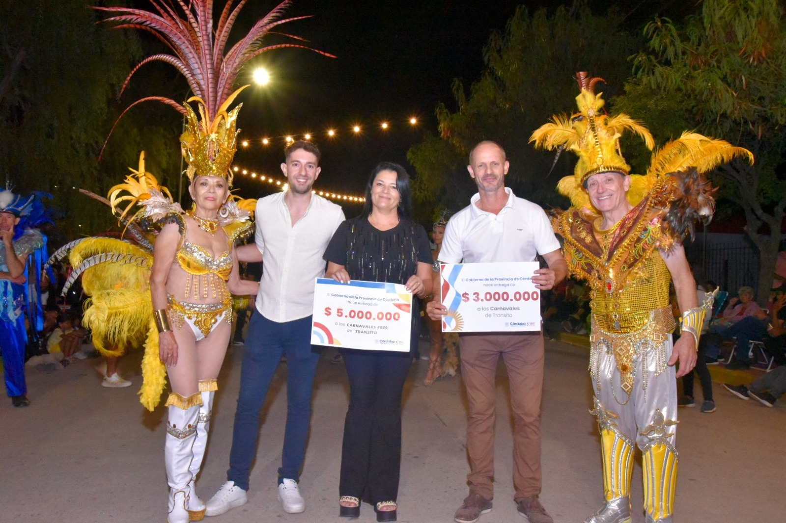 Una noche maravillosa se vivió en los Carnavales Tránsito 2026